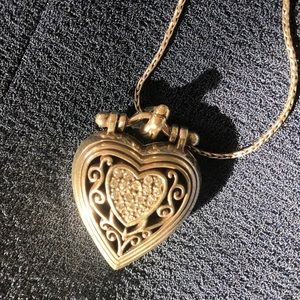 Brighton heart necklace with Swarovski crystals